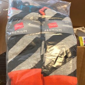 2  3 packs of Hanes premium socks